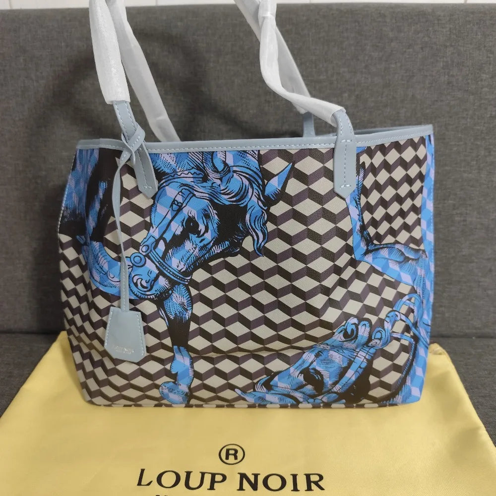 LOUP NOIR 2025 NEW Tote Bag for Women Shoulder Women Bags High Quality Famous Brands Bag Casual Totes Large Capacity Noir Bag