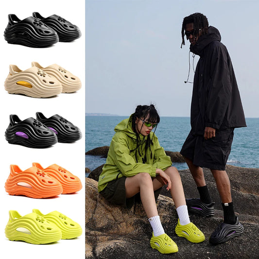 Men Shoes Slippers Men Garden Flat Sandals Platform Sandals Man Summer Sandals 2024 Male Sneakers Outdoor Flip Flops Home Clogs