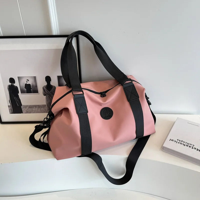 Travel bag Men's and women's tote bag Large capacity travel duffel Yoga exercise  Oxford cloth waterproof fitness bag