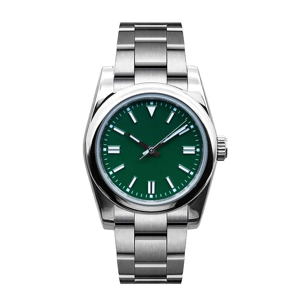 Custom NH35 Men Watch Luxury Sapphire 36MM/40MM Automatic Mechanical Wristwatches 100M Waterproof Luminous Dress Reloj Hombre