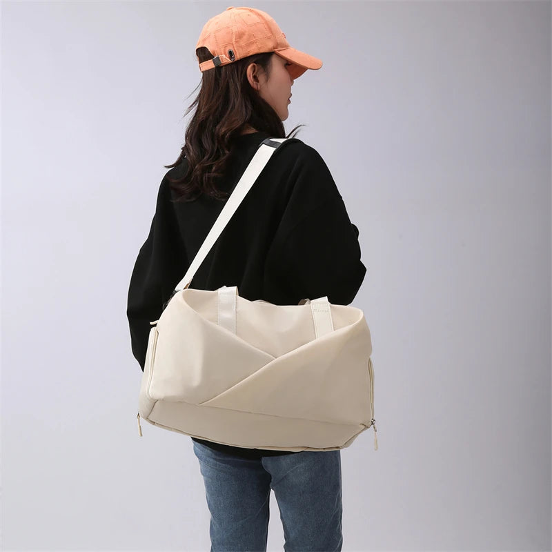 Large capacity leisure travel bag, short distance business travel handbag, lightweight and simple luggage bag, fitness bag