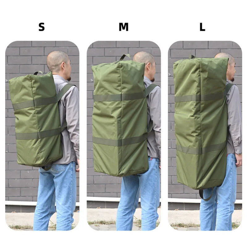 80L Mountaineering Bag Outdoors Camping Climbing Hiking Backpacks Large Luggage Rucksack Gym Fitness Gear Bag Travel Knapsack