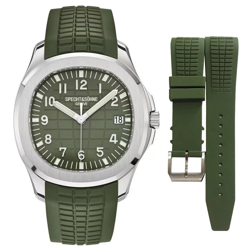 2025 Luxury Specht&Sohne Automatic Watches For Men Rubber Strap Miyota 8215 Movt Classic Sport Wrist Watch Relogio Masculino