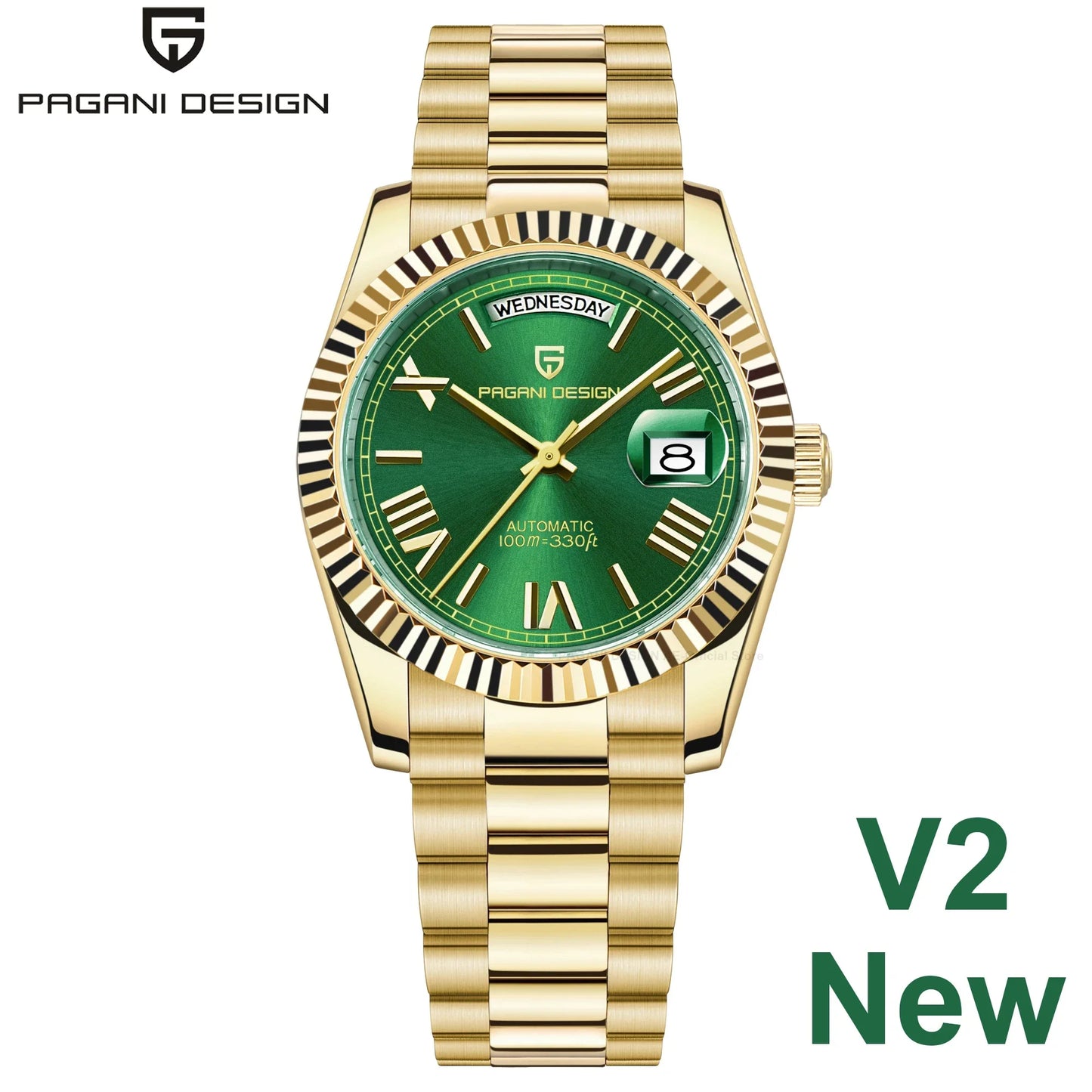 PAGANI DESIGN DD36 Mens watches Top Luxury Mechanical Automatic Watch for Men ST16 Sapphire Gold wristwatch Steel Waterproof