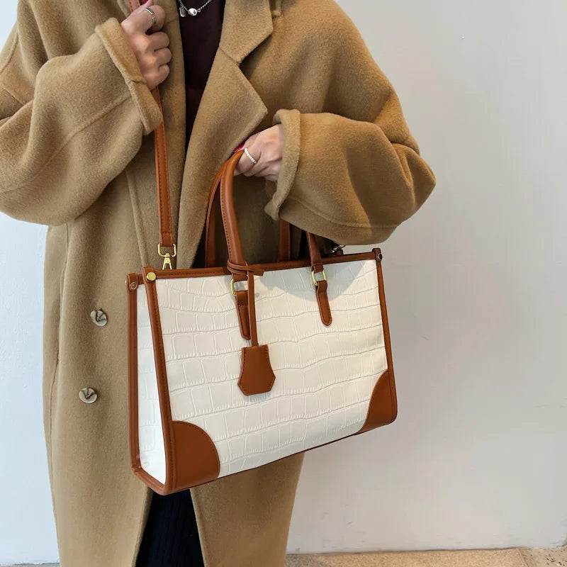 2025 Spacious Tote Bag for Women - Trendy Shoulder Purse, Casual Crossbody Bag, Adjustable Strap, Stylish Office Commute Handbag