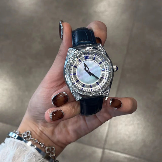 2025latest full diamond ladies watch light luxury niche high-end large dial high-end female fashion watch
