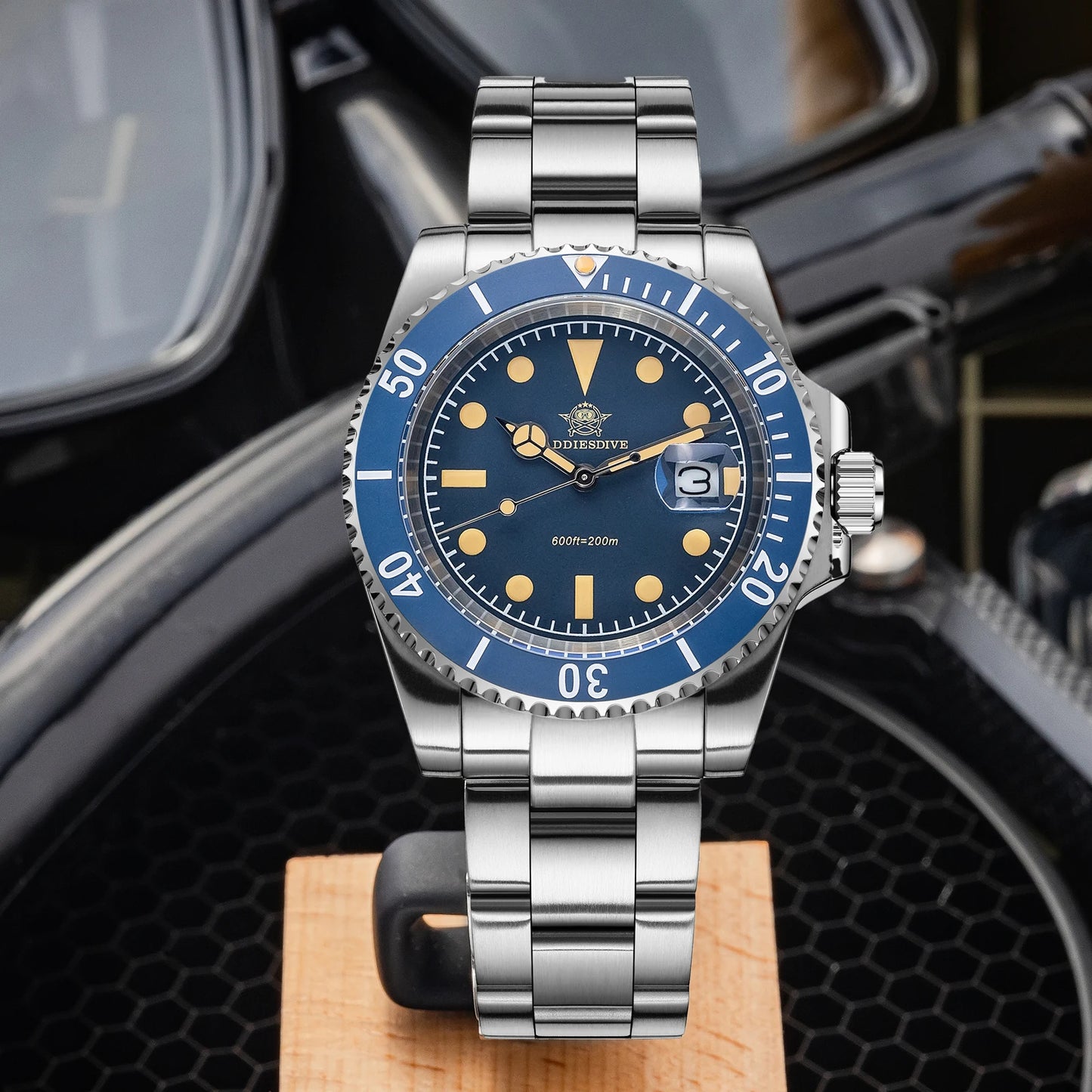 ADDIESDIVE AD2054 Quartz Watch 200M Waterproof Stainless Steel Men's Watches Super Luminous Miyota 2115 Reloj Hombre WristWatch