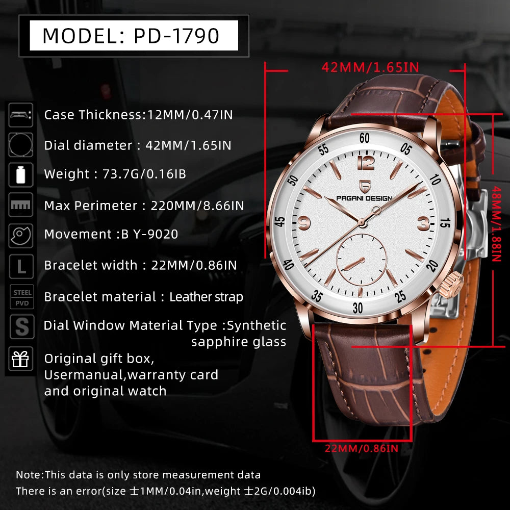 New PAGANI DESIGN Luxury Sapphire Glass Men's Mechanical Watches Automatic Movement Waterproof Stainless Steel Watches for Men