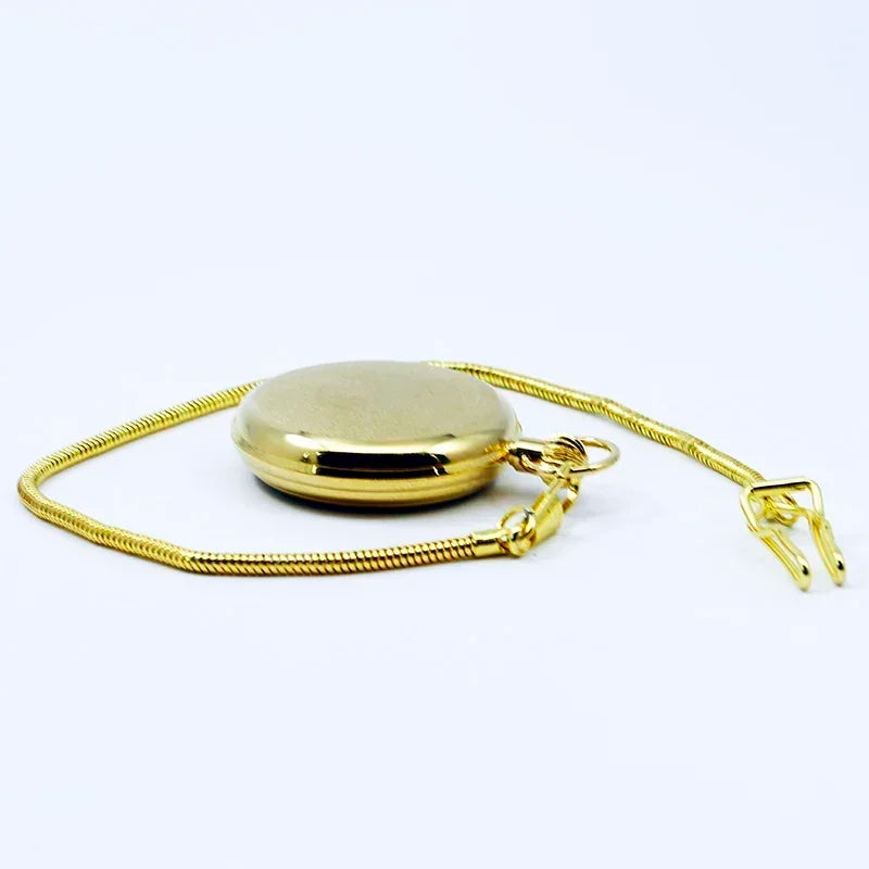 Top Luxury Fashion Pocket Watch Gold Vintage Necklace Pendant Chronograph Mechanical Clock For Men Women Pocket&Fob Watches