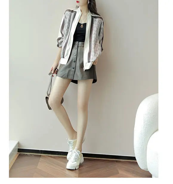 New Sunscreen Shirt with Spring and Autumn French Chic Casual Korean Loose Top