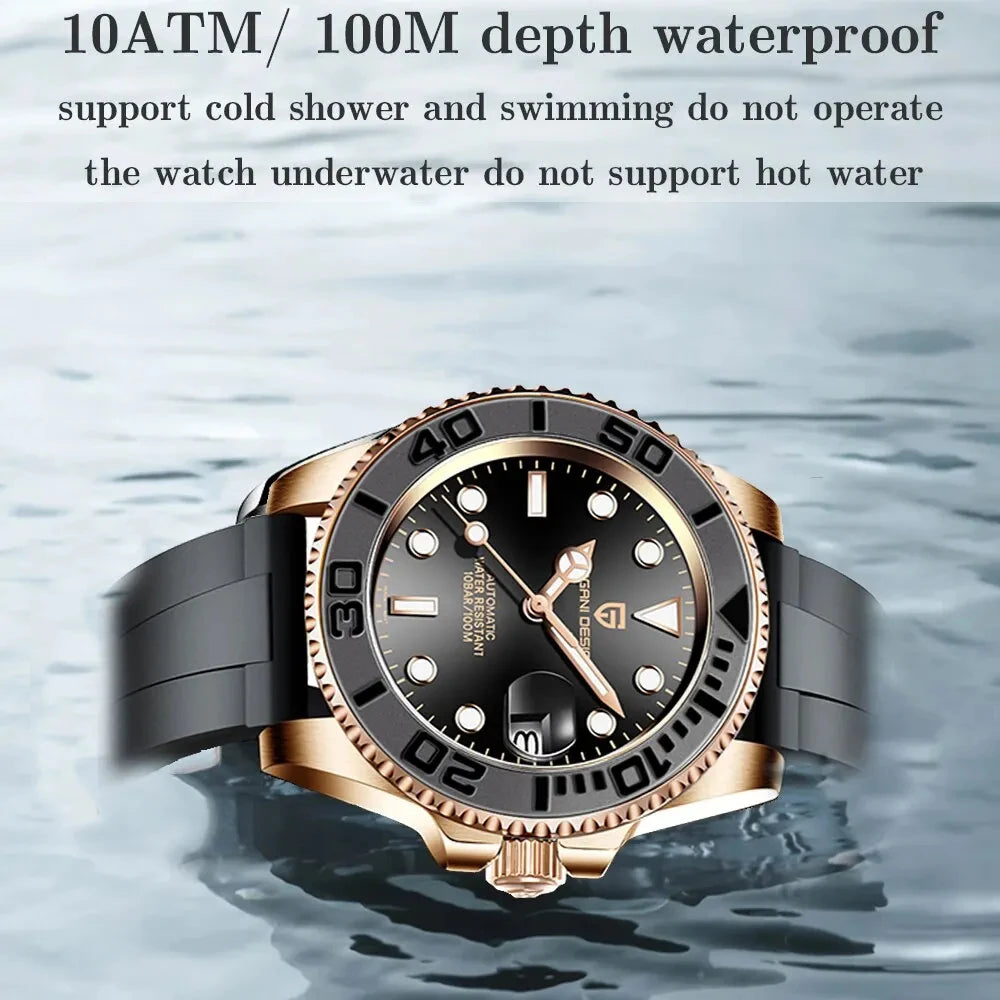 PAGANI DESIGN V3 New Luxury Men Mechanical Watches Japan movement 120 clicks 40MM AR Coated Sapphire Glass  Automatic Watches