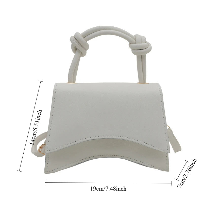 Fashionable Women's Shoulder Bag Pure Color Trendy Crossbody Bag Simple Casual Diagonal Bag Small Square Bags for Autumn Bolsos