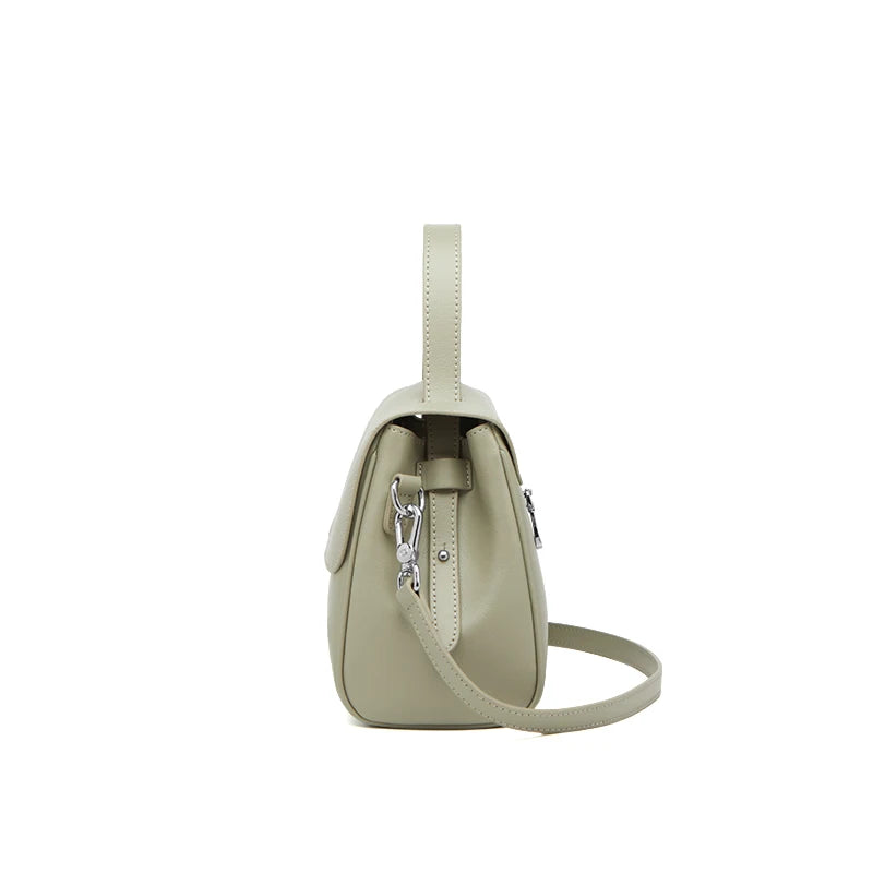 ZOOLER Handcraft Real Leather Bag Big Female Rice First Cow Layer Genuine Leather Handbag Shoulder Bags Top Female Fashion#HY605
