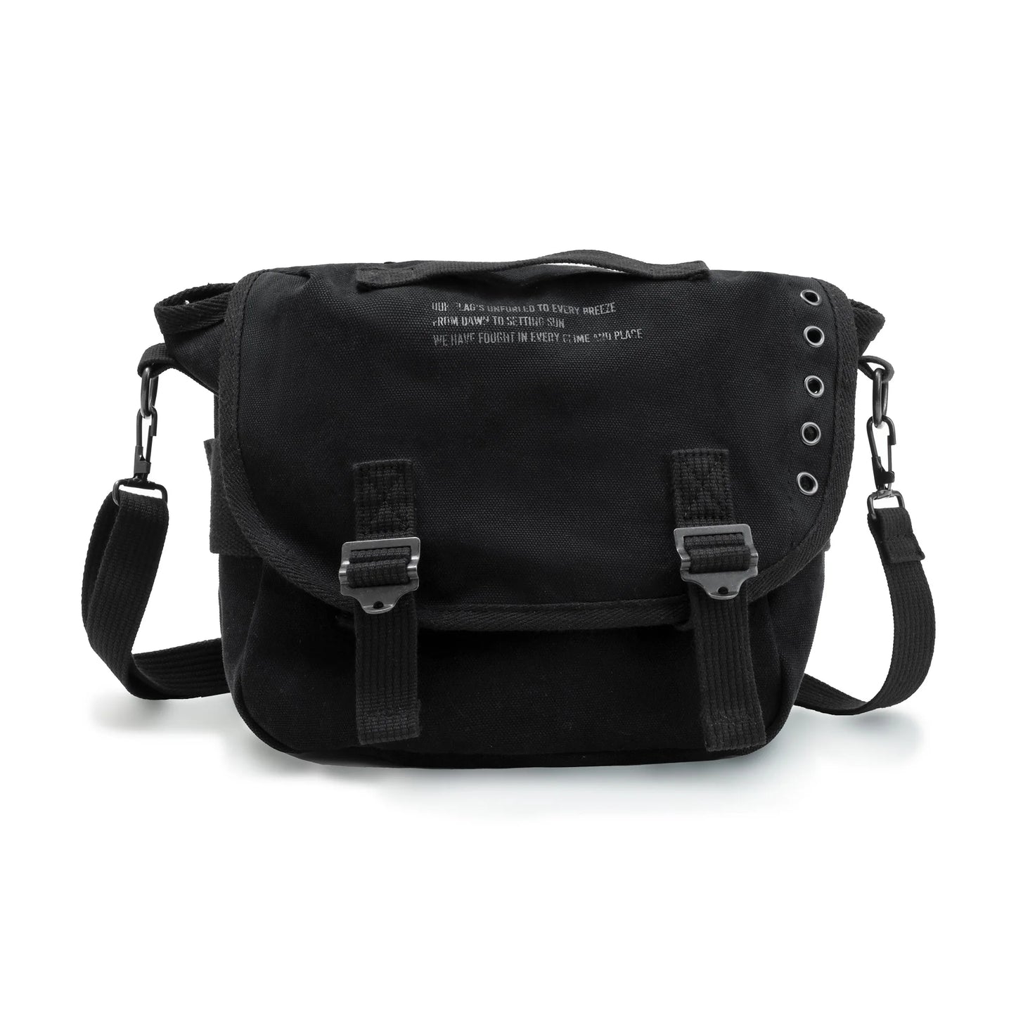 Maden Retro M1961 Distressed Letter Canvas Messenger Bags Adjustable Portable Shoulder Motorcycle Waist Bag for Men