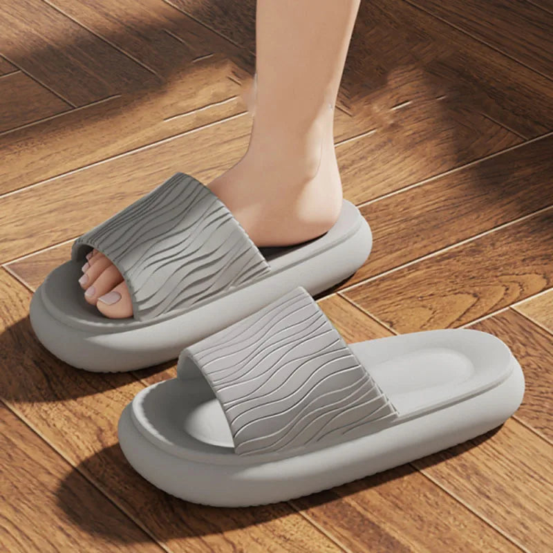 Eva Sweethearts Step On The Sense of Shit Slippers 2025 New Summer Home Wear Soft-soled Non-slip Shoes Simple Women's Slippers