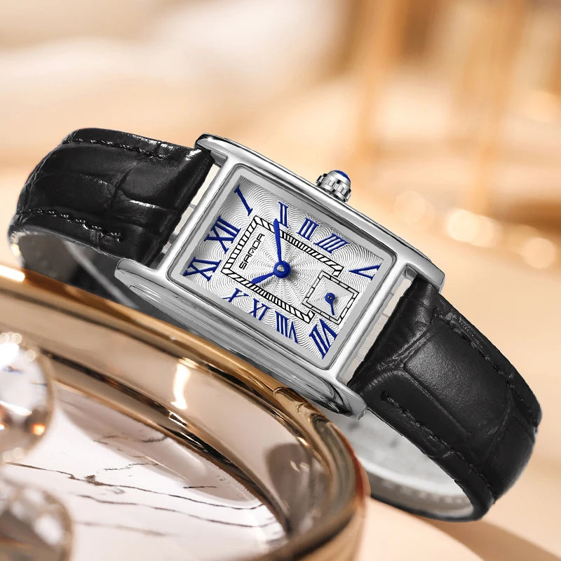 New Pagani Designs Quartz Watches For Woman Simple Rectangle Woman Watch Brown Leather Band Gifts Reloj Mujer relojes para damas