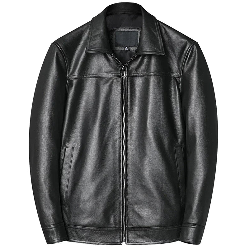 2025 New Man Cowhide Jacket Men's Genuine Leather Casual Jackets Real Natural Leather Coat Spring and Autumn Clothes Size S-5XL