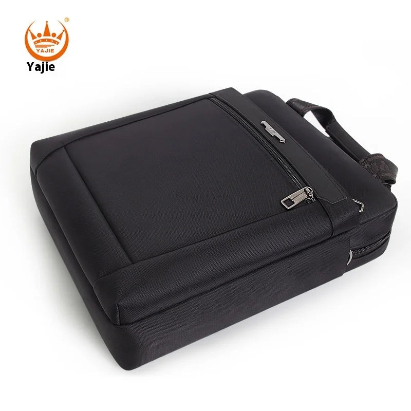 Vertical File Bag Large Capacity Waterproof One Shoulder Portable Crossbody Bag 12 Inch Ipad Bag Business Style