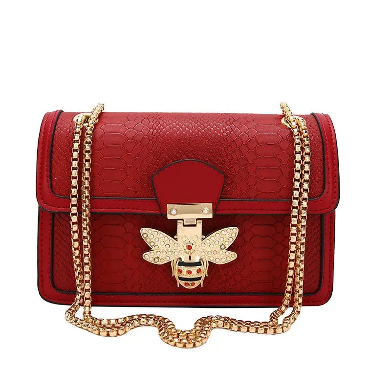 Luxury Handbags for Women Crossbody Bags Bee Lock Tote Casual Flap Purses Crocodile Print Leather Handbag Ladies Shoulder Bags