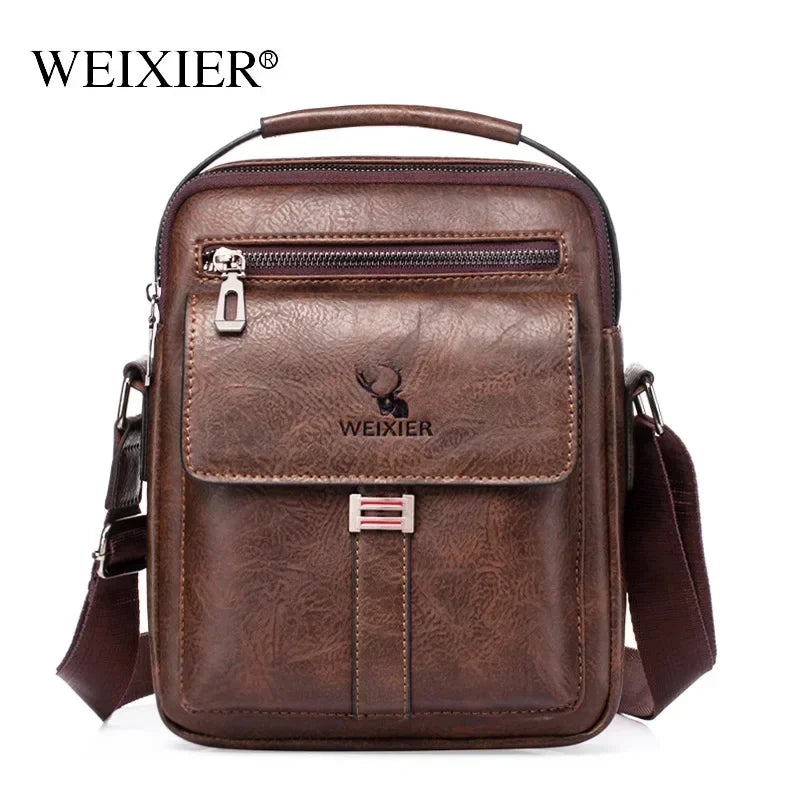 WEIXIER Men Shoulder Bag Fashion Men's Crossbody bag Multi-function Man Casual Zipper Handbag Capacity Bags For Male mochila sac