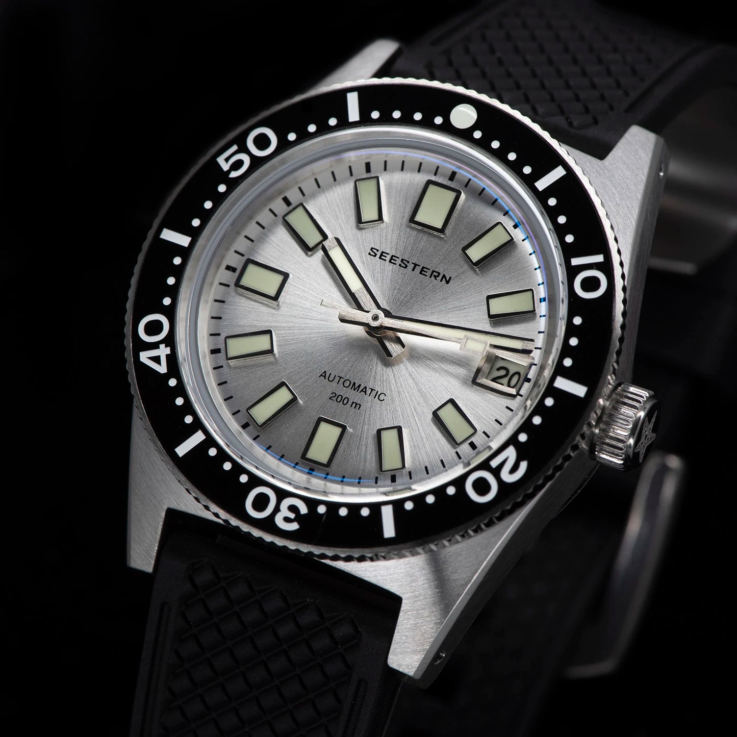 SEESTERN Diving Watch 62MAS Automatic Mechanical Men of Wrist Watches Japan NH35 Movement Sapphire Glass Bracelet Luminous Bezel