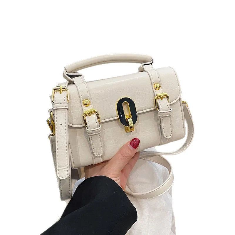 2025 New Women's Designer Handheld Briefcase - Trendy Retro Small Square Bag, Versatile Shoulder/Crossbody Portable Women Bag