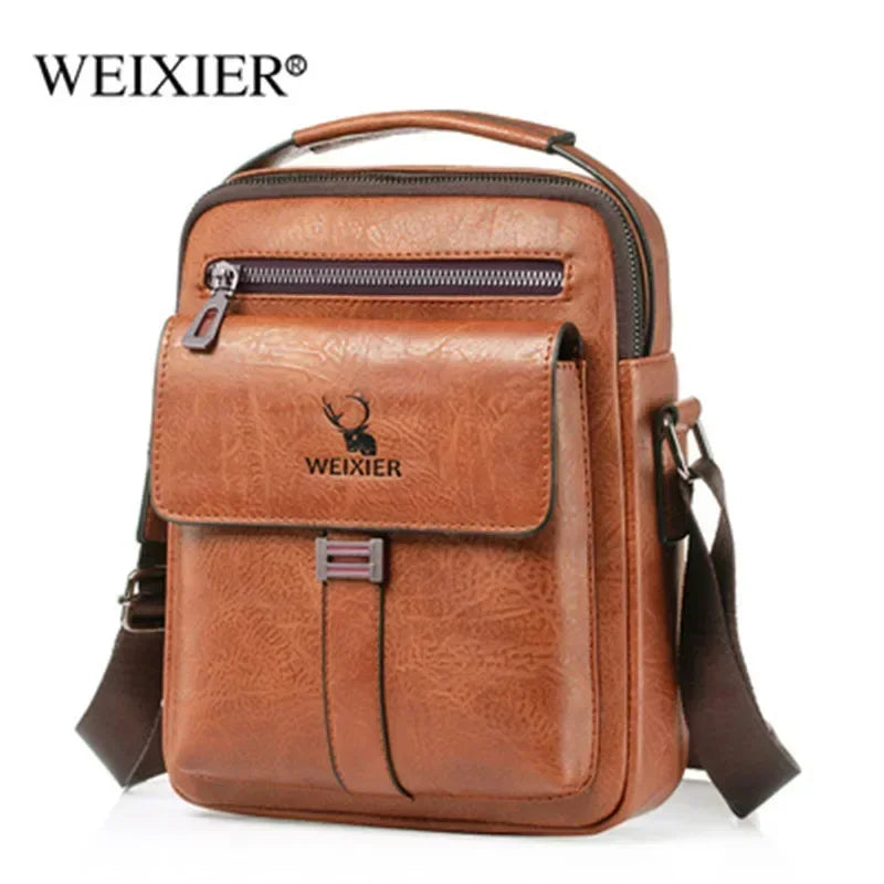 WEIXIER Men Shoulder Bag Fashion Men's Crossbody bag Multi-function Man Casual Zipper Handbag Capacity Bags For Male mochila sac