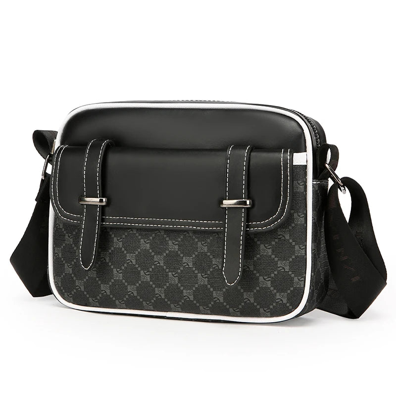 Fashion Casual Men Small Shoulder Bag Durable Soft PU Leather Men's Messenger Bag Luxury Design Male Shopping Handbag Phone Bag