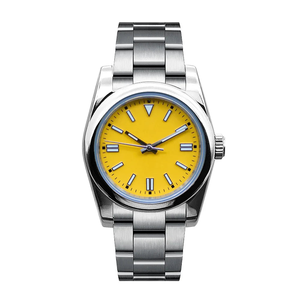 Custom NH35 Men Watch Luxury Sapphire 36MM/40MM Automatic Mechanical Wristwatches 100M Waterproof Luminous Dress Reloj Hombre