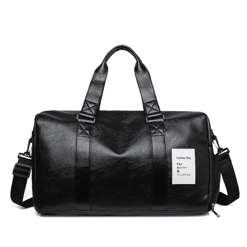 Waterproof Short Travel Handbag Training Fitness Bag Solid Color Dry And Large-capacity Wet Separation Pocket Handbag