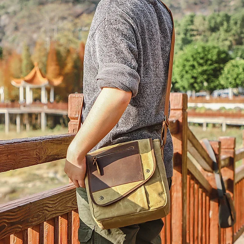 M532 New Arrive Multifunction Casual Vintage Messenger Bag Men's Shoulder Bag Batik Waterproof Canvas Bag Cross Body Sling Bags