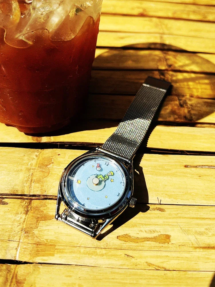 Little Prince and Fox - Creative Design Casual Sport Watch Illustration Digital Scale Quartz Men's and women's watches