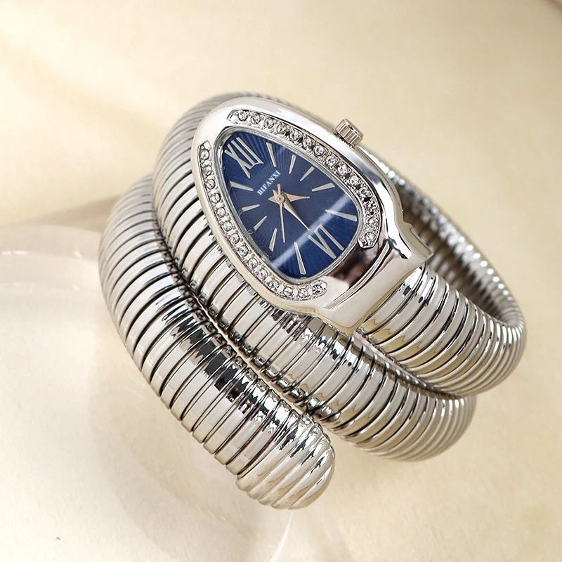 New High-Looking Light Luxury Fashion Women's Watch, Snake-Shaped Watch, Creative Personalized Niche Watch for Female Students, Personalized Bracelet Watch, a Best Gift for Her