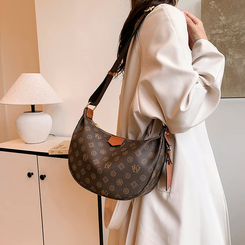Premium Leather Tote Bag For Women - Designer Crossbody Shoulder Handbag Elegant Ladies Casual Shopping Bag