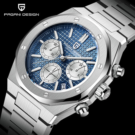 PAGANI DESIGN PD1707 Men's Quartz Wristwatch Business Casual Luxury Watches Sapphire Waterproof Stainless Steel Watch for men