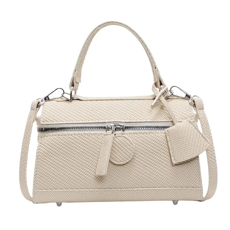 Women's Bag Fashion Commuter Hand Bag Spring Personality Single Shoulder Senior Crossbody Bag Small Square Bag