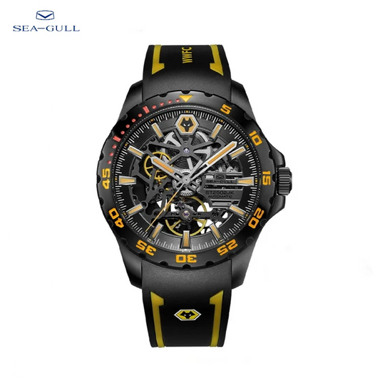 Seagull Men's Mechanical Watch 2023 Top Brand Luxury Sports Double-Sided Hollow Mechanical Wristwatch For Man 815.92.1877Hk