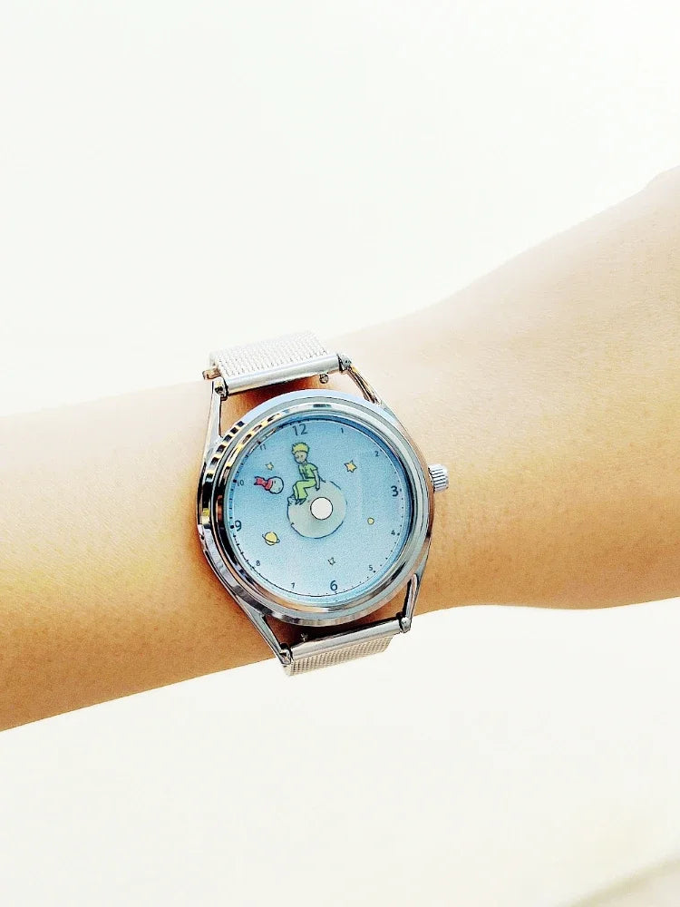 Little Prince and Fox - Creative Design Casual Sport Watch Illustration Digital Scale Quartz Men's and women's watches