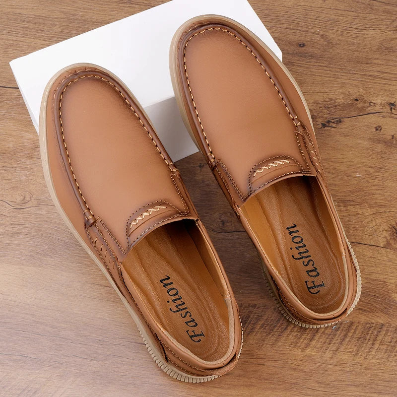 Men Loafers High Quality Leather Casual Shoes for Men Luxury driving Comfortable Soft Flats Sneakers Handmade Men Moccasins