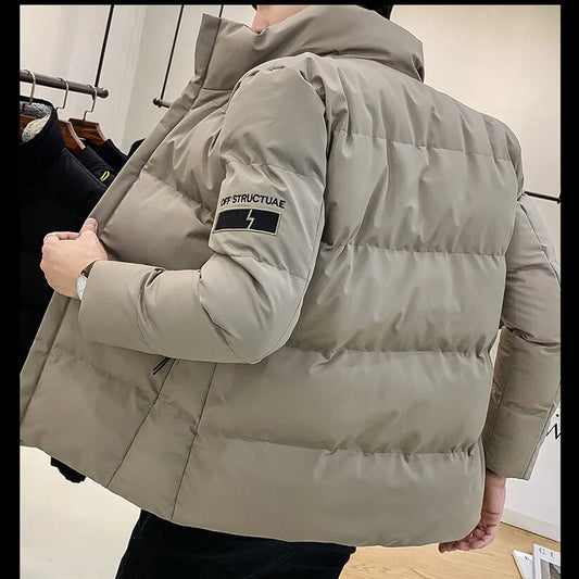 Men Thickened Puffer Jackets 2024 Winter Down Cotton Jacket Padded Jacket Man Warm Coats Clothes Ropa De Hombre Men Clothing