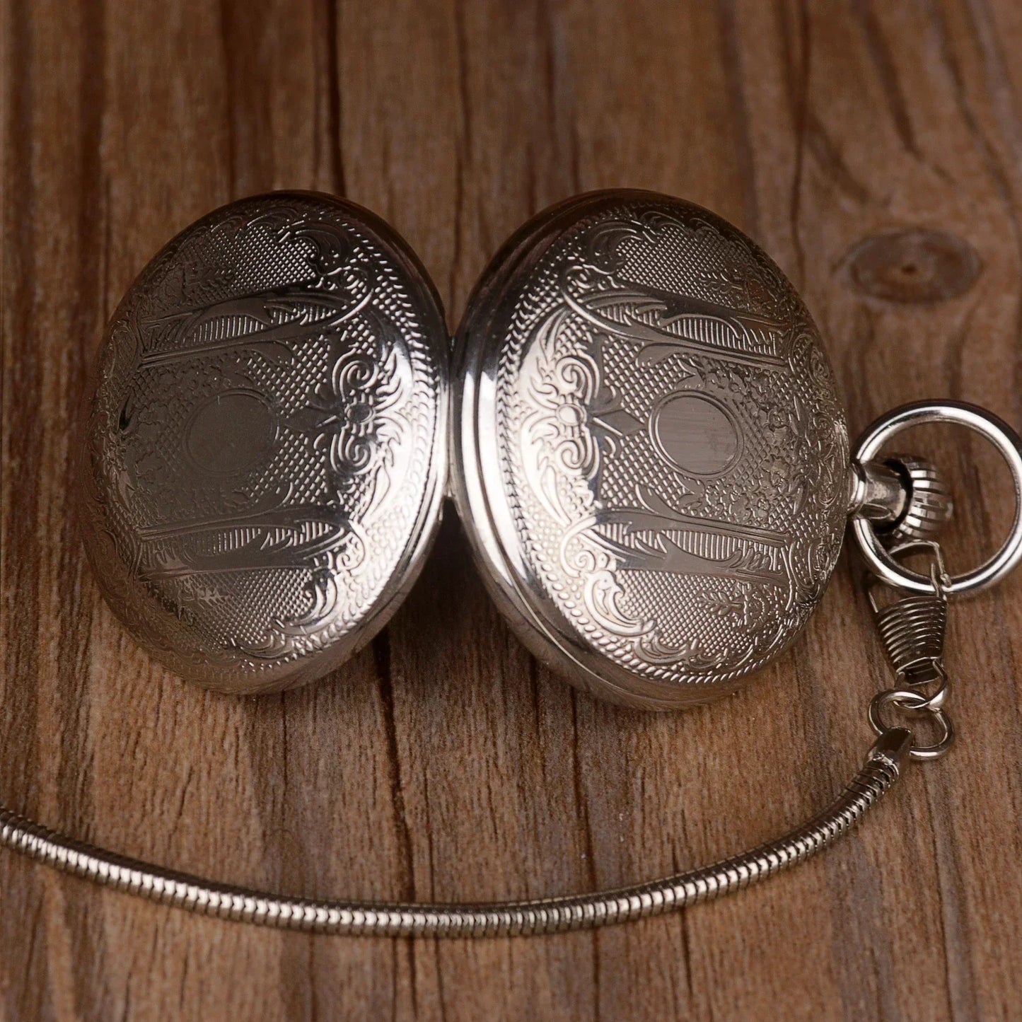 Silver Multifunction Pointer Pocket Watch Mechanical Hand-winding Mens Vintage Pocket& Fob Watches Reloj Hombre