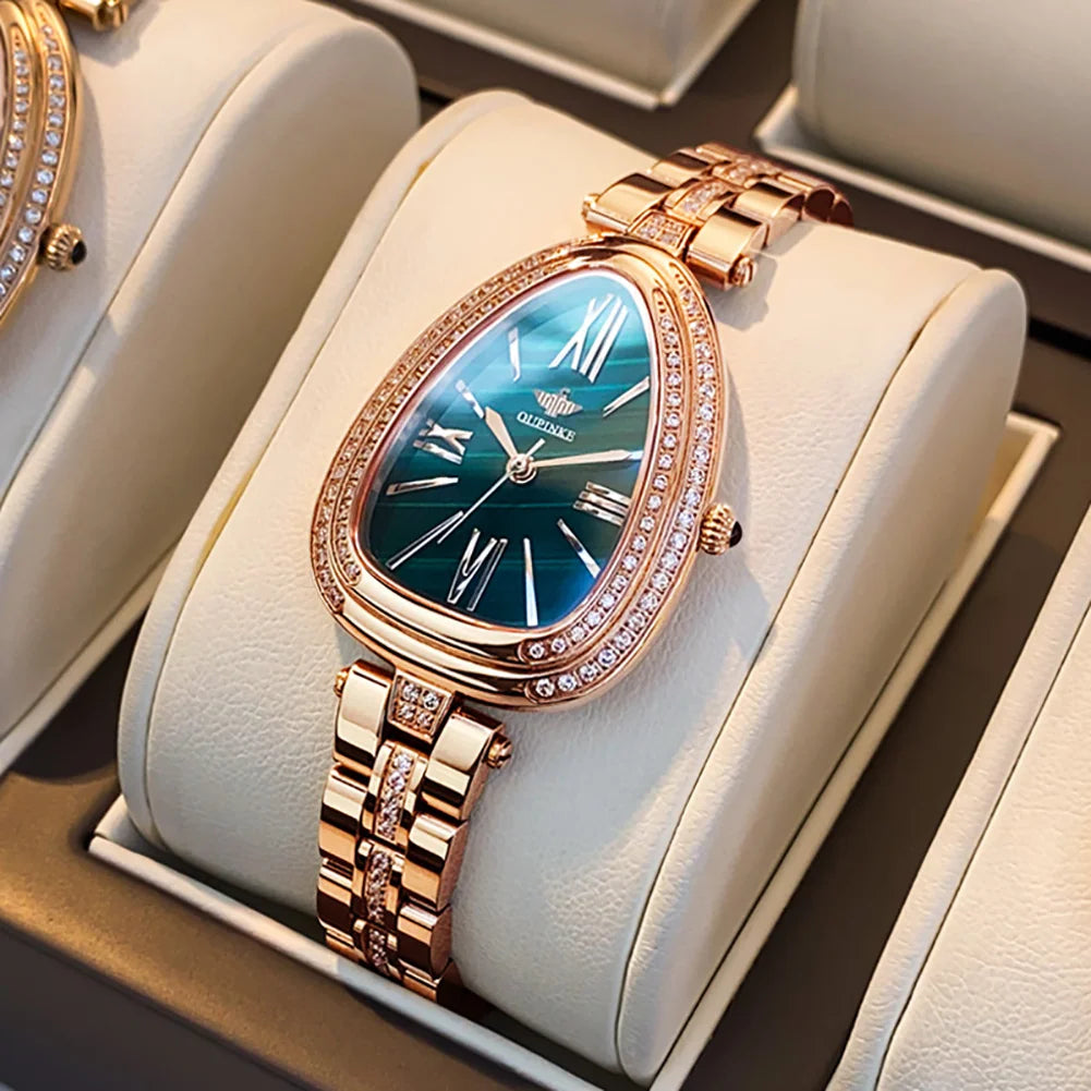 OUPINKE Quartz Wtch for Women Swiss Certification Wristwatch