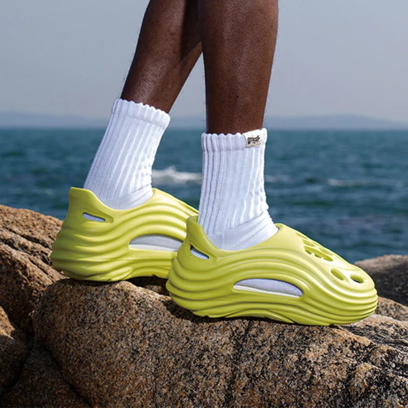 Men Shoes Slippers Men Garden Flat Sandals Platform Sandals Man Summer Sandals 2024 Male Sneakers Outdoor Flip Flops Home Clogs