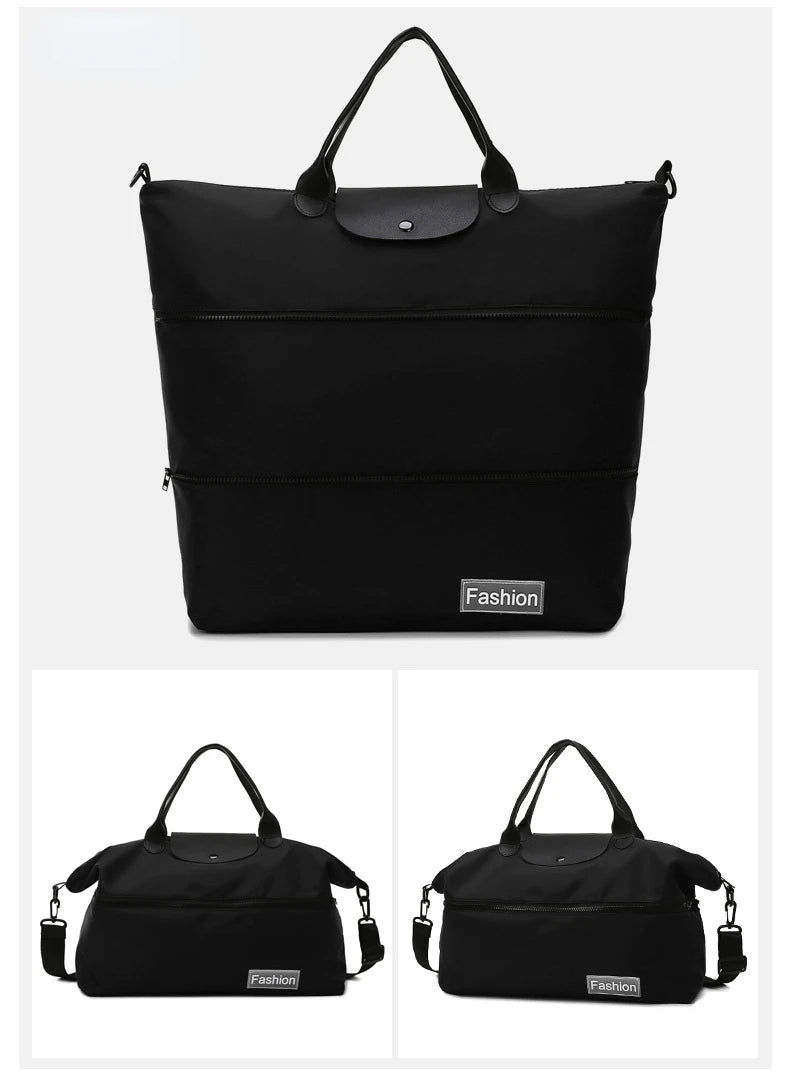 New Travel Bag Large Capacity Expandable Waterproof Sports Fitness Handbag Dry and Wet Separation Outdoor Travel Bag Storage Bag