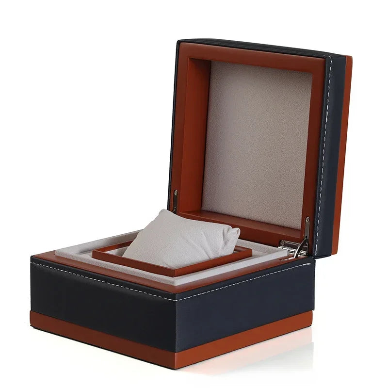 Luxury Black Red Watch Box Handmade Wooden Lacquer Watch Storage Boxes Ring Jewelry Organizer Display Cabinet Decoration Gifts