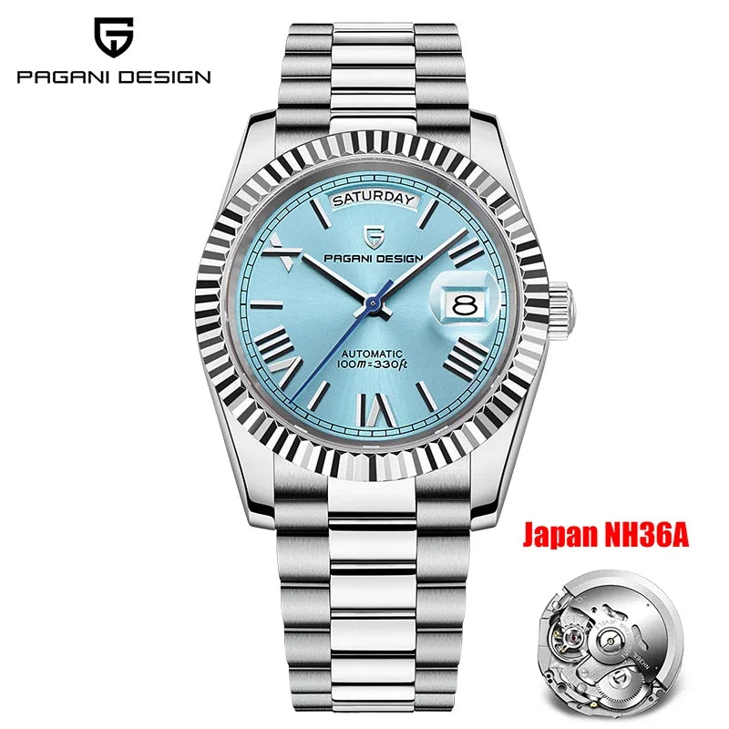 PAGANI DESIGN DD40 Men's Watches Rose Gold Luxury NH36A Mechanical Wristwatches Automatic Watch For Men Waterproof Sports Clock