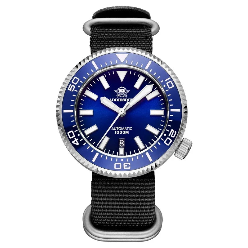 ADDIESDIVE MY-H6 1000m Men's Diving Watch Sapphire Glass Automatic Mechanical Wristwatch Super Luminous Calendar Luxury Watches