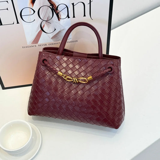 Women's Bags, Woven Bags, Shoulder Bags, Fashion and Leisure Niche High-end Textured Handbags 2025 New Models
