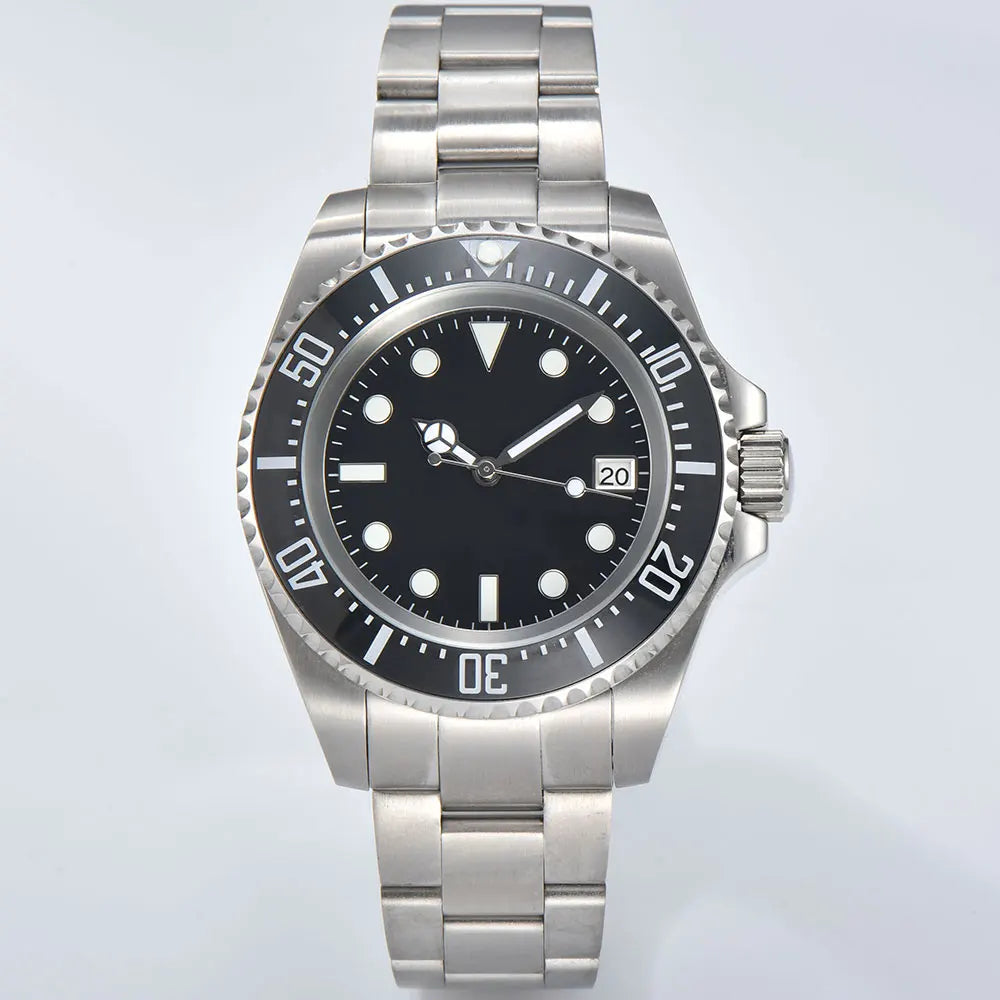 WATCH 44mm Watch Men's Deep Sea Mechanical Watch Waterproof Business NH Series 35 movement Waterproof 10Bar sapphire glass date