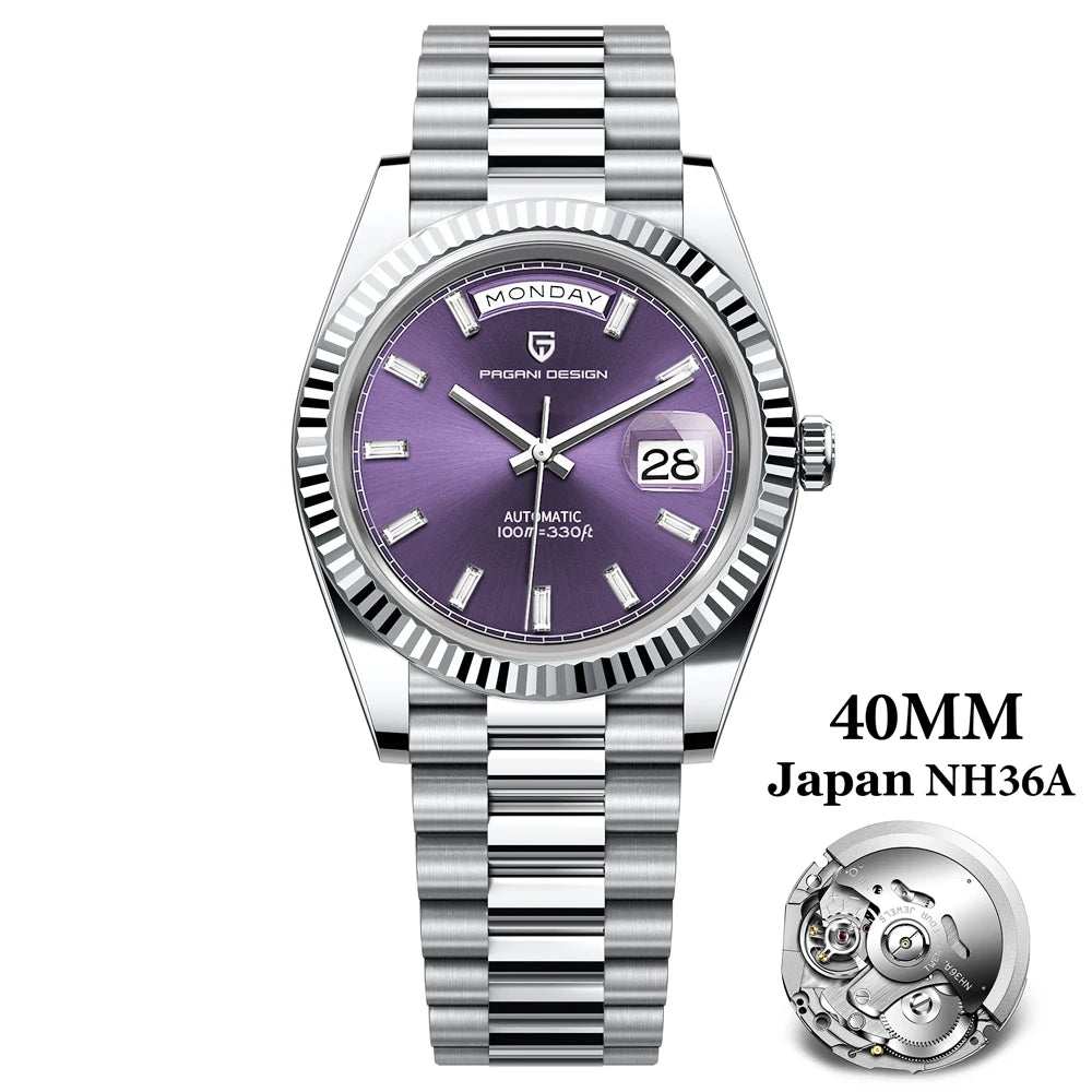PAGANI DESIGN DD36 Gold Green V2 Men's Mechanical Watches Luxury Automatic Watch For Men 2023 New AR Sapphire glass Wrist watch